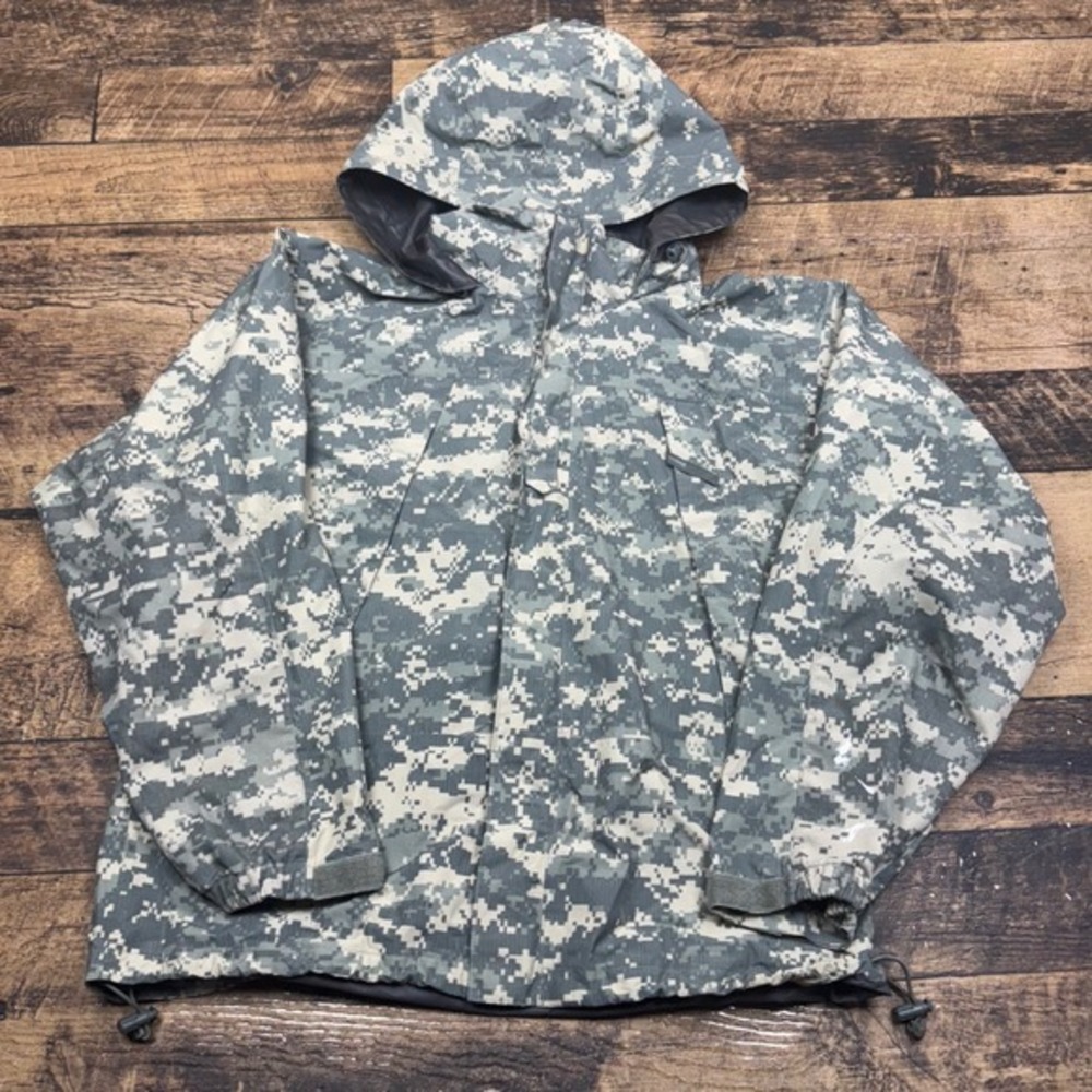 Propper Military‎ Jacket Extreme Cold Weather Wet Camo Coat Hooded S-R